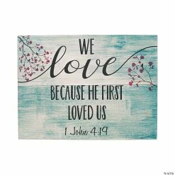 Flash Sale 👏 1 John 4:19 Wall Art 😍