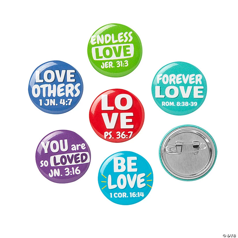 Wholesale π€© Loved Mini Button Assortment - 48 Pc. π 4 Wholesale π€© Loved Mini Button Assortment - 48 Pc. π - Image 2