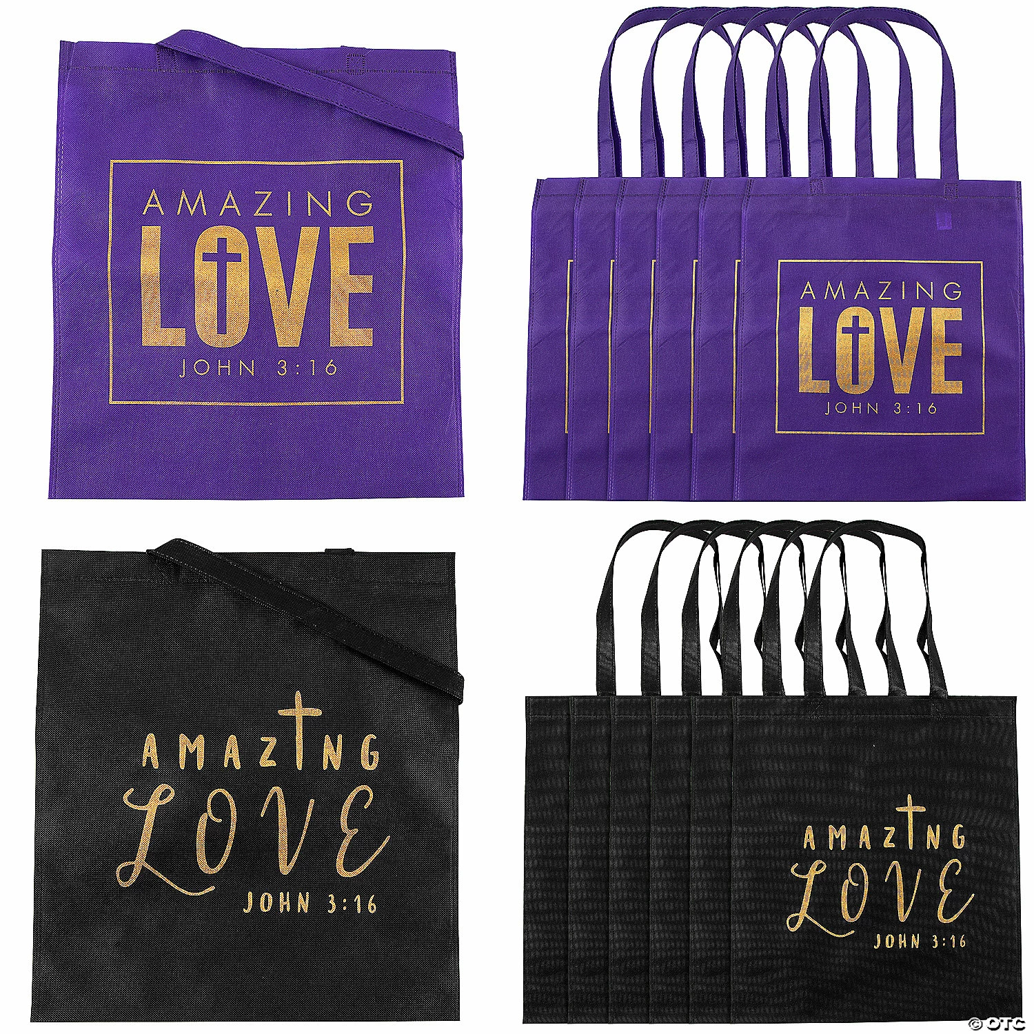 Best Sale π― 15" x 17" Large Amazing Love Nonwoven Tote Bags - 12 Pc. π 3 Best Sale π― 15" x 17" Large Amazing Love Nonwoven Tote Bags - 12 Pc. π