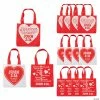 Flash Sale 🔥 8" x 8" Mini John 3:16 Valentine’s Day Nonwoven Tote Bags - 12 Pc. ⌛ -oriental trading shop 8 x 8 mini john 3 16 valentine s day nonwoven tote bags 12 pc 13721374