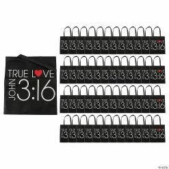 Best reviews of 🧨 Bulk 15" x 17" Large John 3:16 Nonwoven Tote Bags - 48 Pc. ⌛