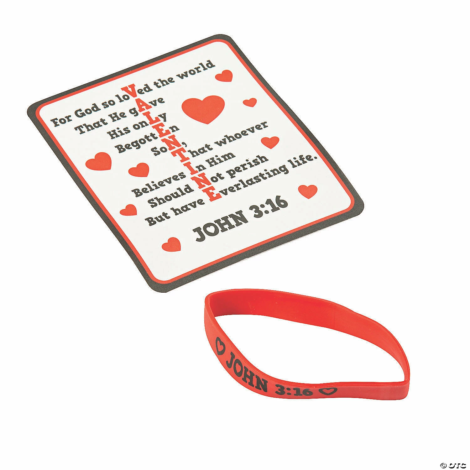 Cheap ๐ Bulk John 3:16 Bracelet Valentine Exchanges with Card for 48 ๐ 4 Cheap ๐ Bulk John 3:16 Bracelet Valentine Exchanges with Card for 48 ๐ - Image 2