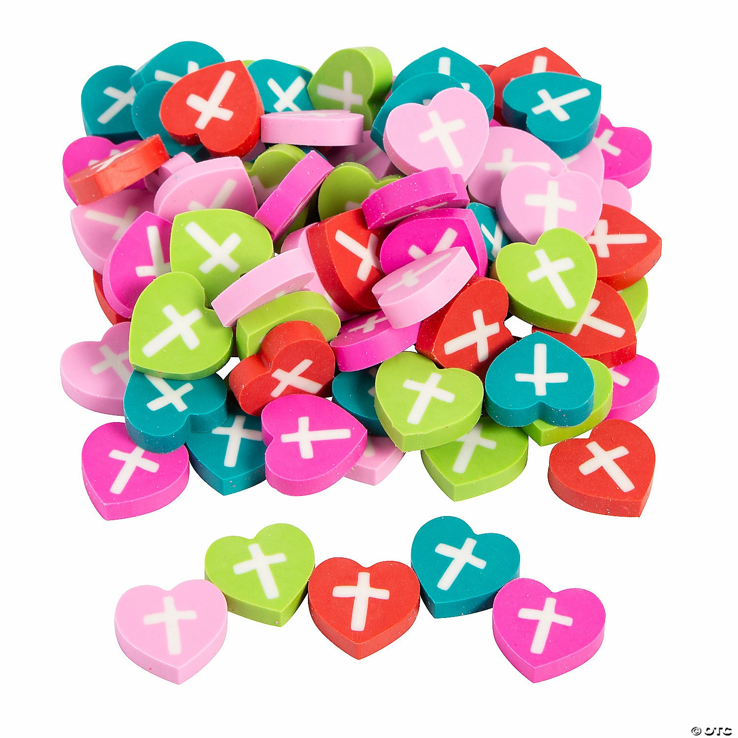 Hot Sale π Bulk Religious Valentine Heart Mini Erasers - 300 Pc. π€© 3 Hot Sale π Bulk Religious Valentine Heart Mini Erasers - 300 Pc. π€©