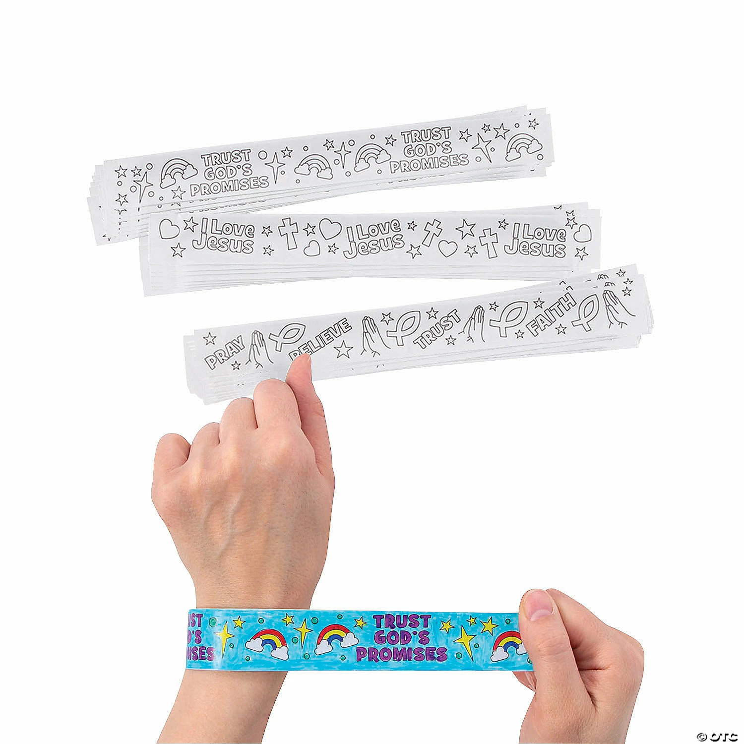 Deals ❤️ Color Your Own Faith Slap Bracelets - 48 Pc. 🔥 3 Deals ❤️ Color Your Own Faith Slap Bracelets - 48 Pc. 🔥