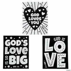 Brand new 🔔 Color Your Own God’s Love Fuzzy Posters - 24 Pc. ⭐