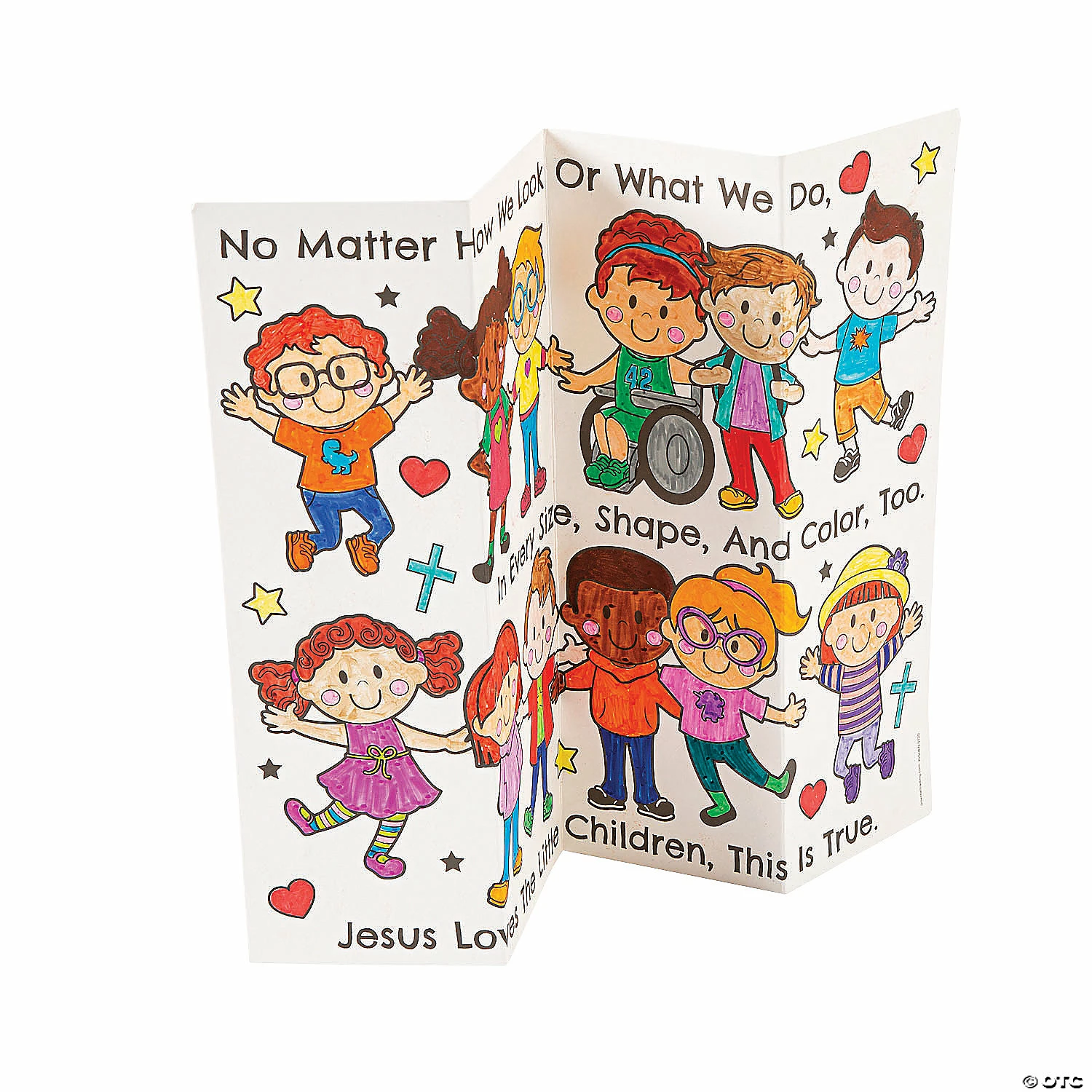Top 10 π€© Color Your Own Jesus Loves the Children Accordion Cards - 12 Pc. π 4 Top 10 π€© Color Your Own Jesus Loves the Children Accordion Cards - 12 Pc. π - Image 2
