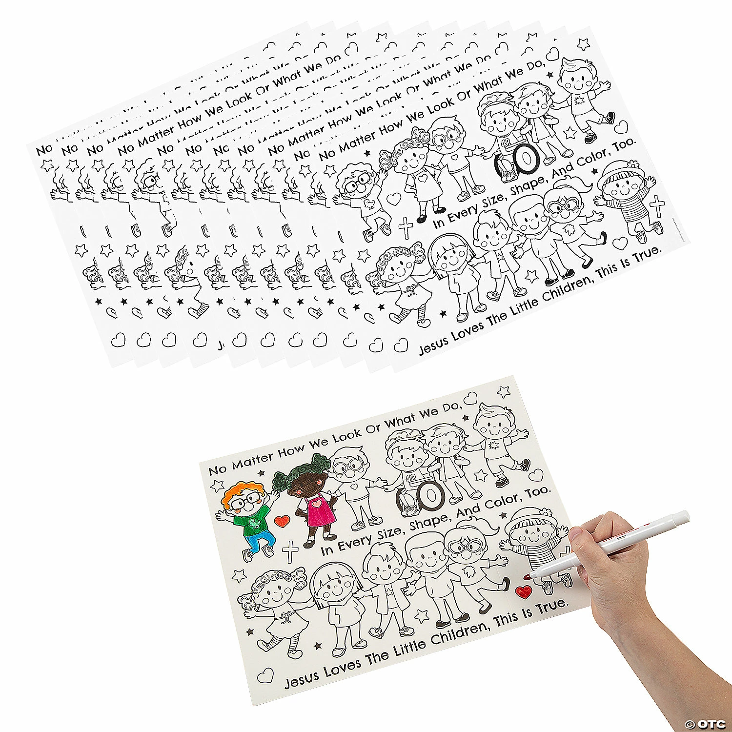 Top 10 π€© Color Your Own Jesus Loves the Children Accordion Cards - 12 Pc. π 3 Top 10 π€© Color Your Own Jesus Loves the Children Accordion Cards - 12 Pc. π
