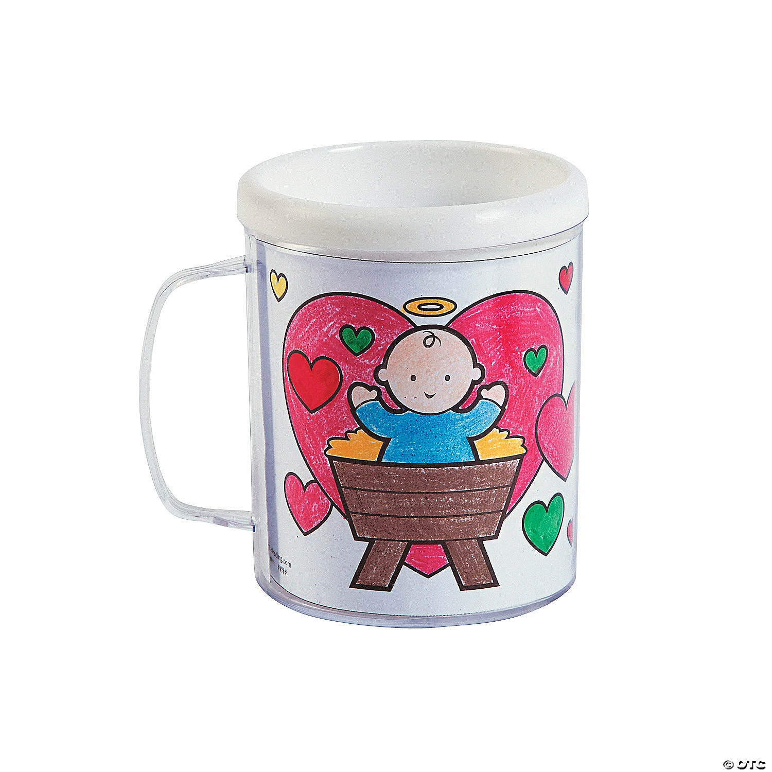 Discount π Color Your Own Jesus Warms the Heart Plastic Mugs - 12 Pc. π 4 Discount π Color Your Own Jesus Warms the Heart Plastic Mugs - 12 Pc. π - Image 2