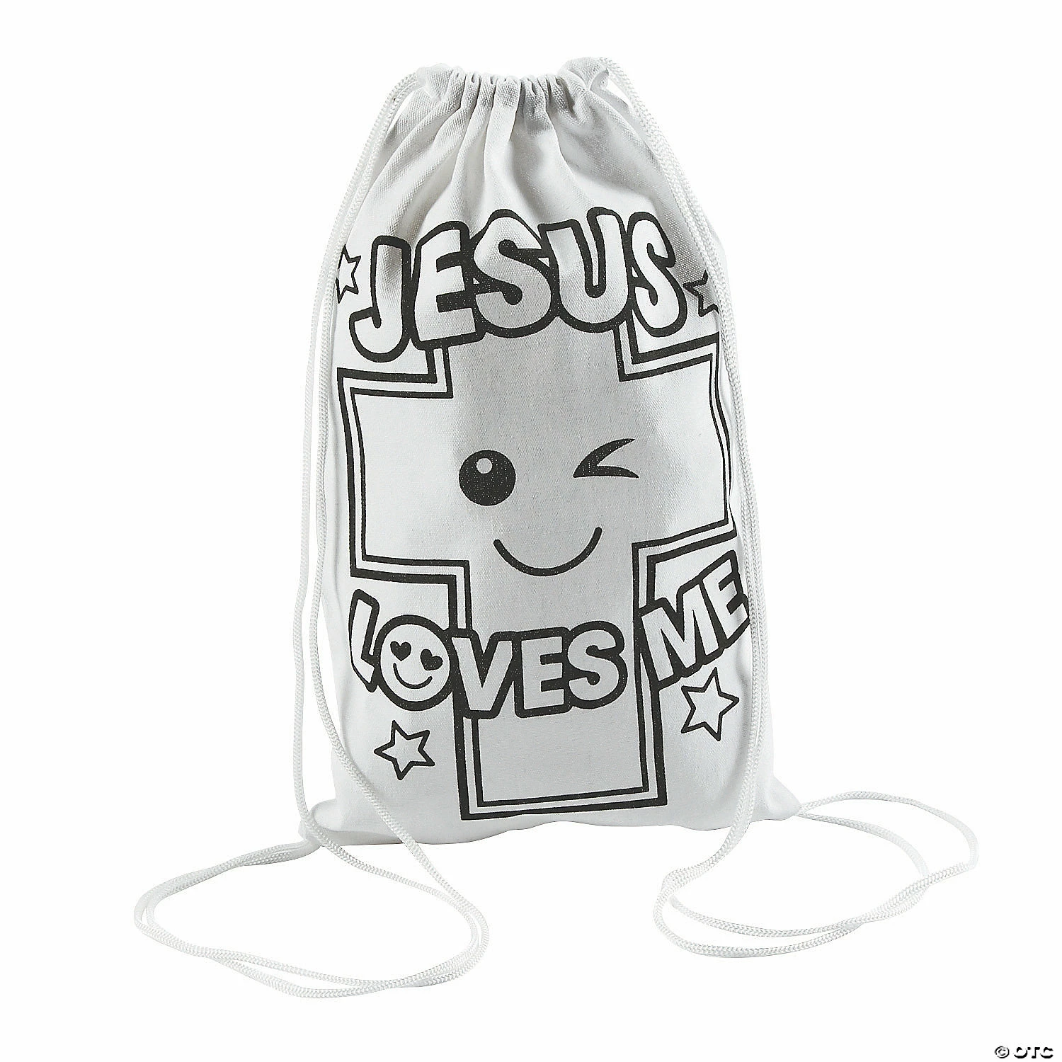 Best Sale 🎉 Color Your Own Medium Jesus Loves Me Drawstring Bags - 12 Pc. 😀 3 Best Sale 🎉 Color Your Own Medium Jesus Loves Me Drawstring Bags - 12 Pc. 😀
