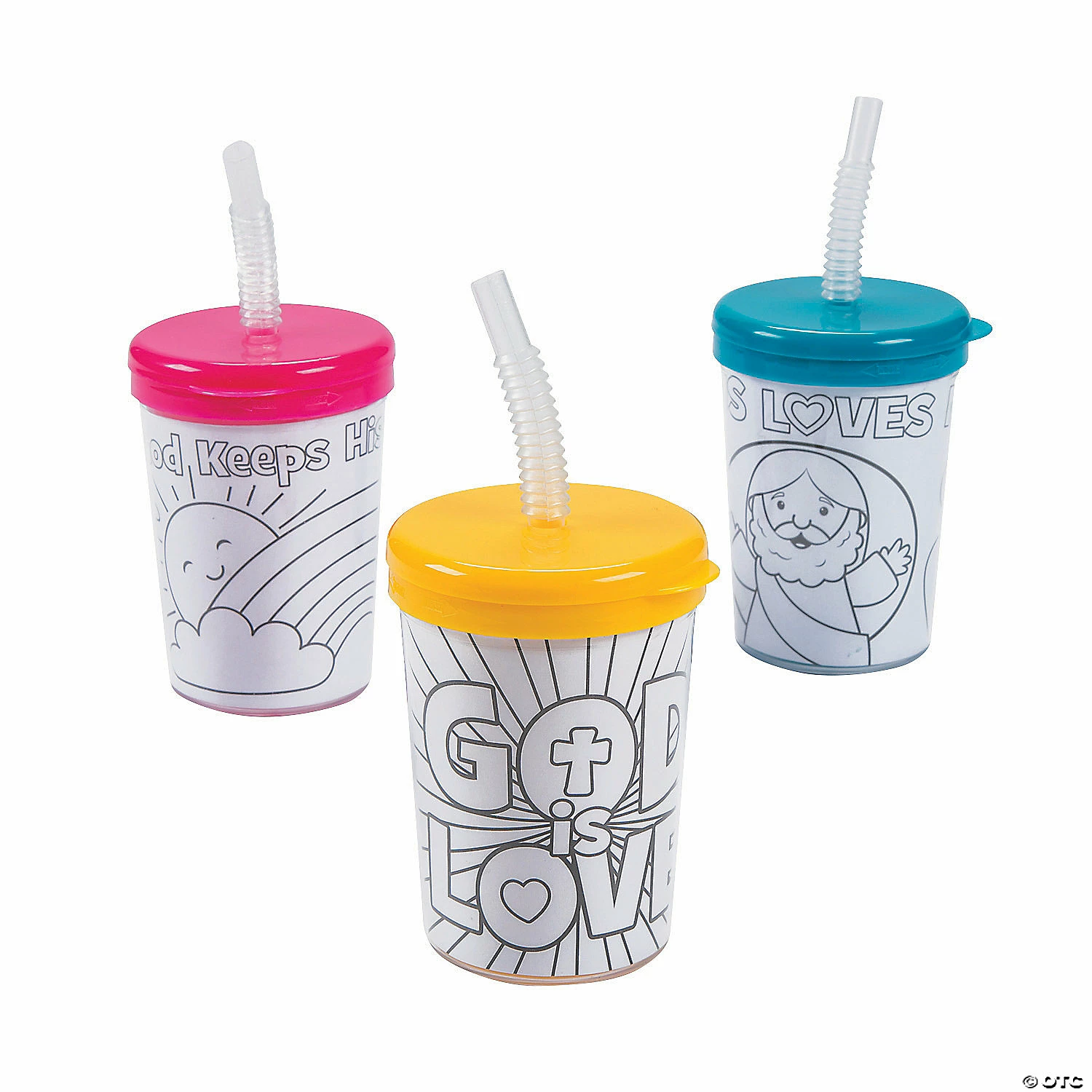 Brand new ✨ Color Your Own Religious Cups with Lids & Straws - 12 Pc. 🤩 3 Brand new ✨ Color Your Own Religious Cups with Lids & Straws - 12 Pc. 🤩