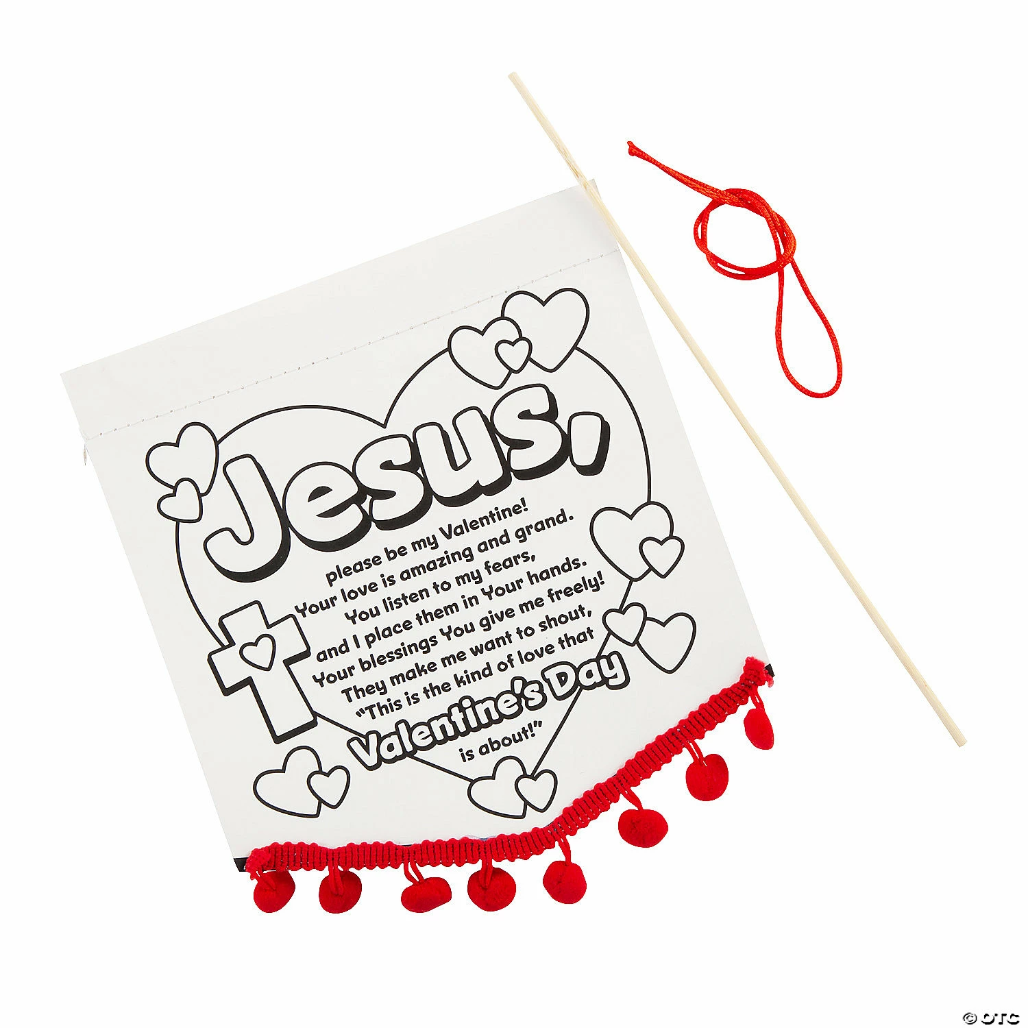 Best reviews of π Color Your Own Valentine Prayer Banners with Pom-Pom Trim - 12 Pc. π 4 Best reviews of π Color Your Own Valentine Prayer Banners with Pom-Pom Trim - 12 Pc. π - Image 2