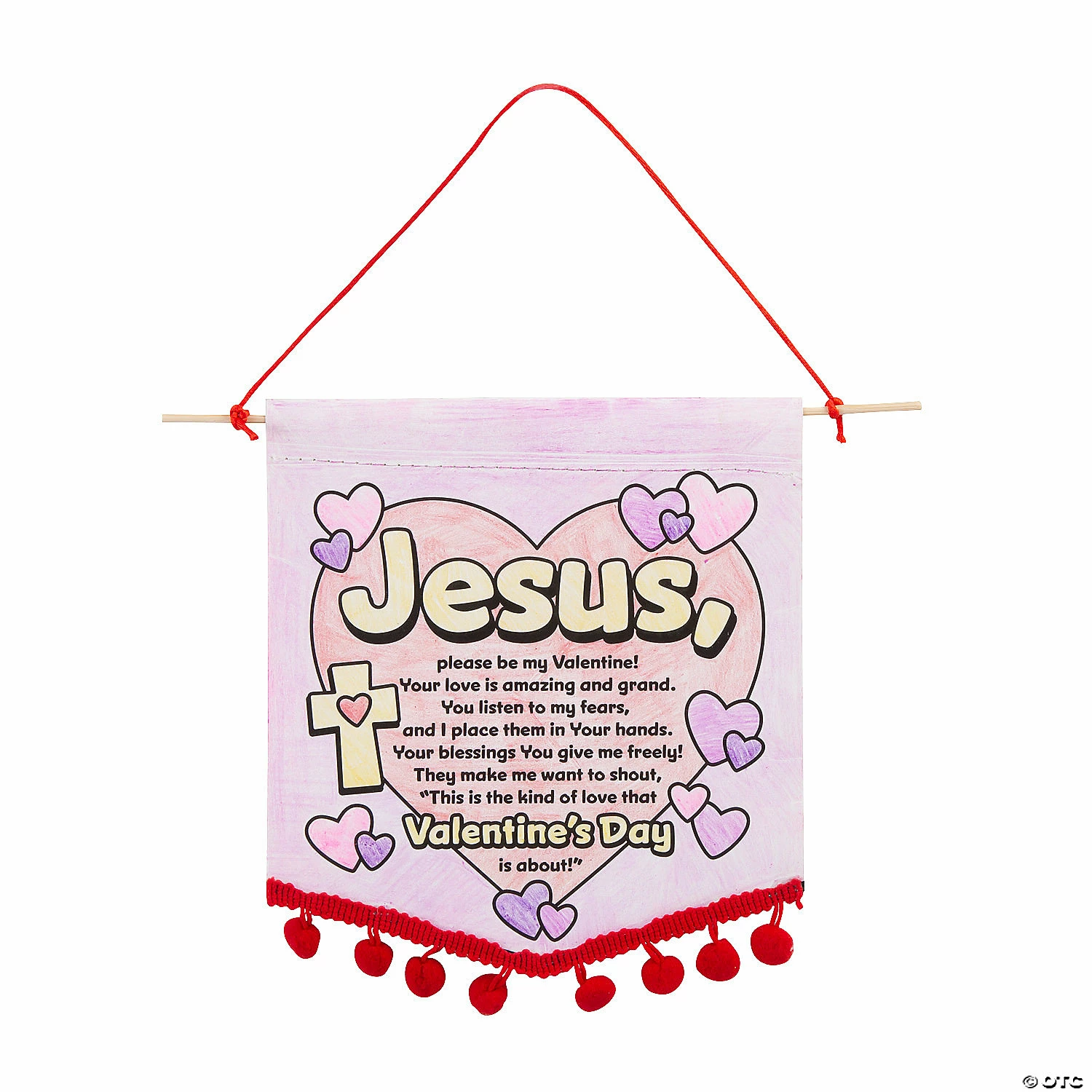Best reviews of π Color Your Own Valentine Prayer Banners with Pom-Pom Trim - 12 Pc. π 5 Best reviews of π Color Your Own Valentine Prayer Banners with Pom-Pom Trim - 12 Pc. π - Image 3
