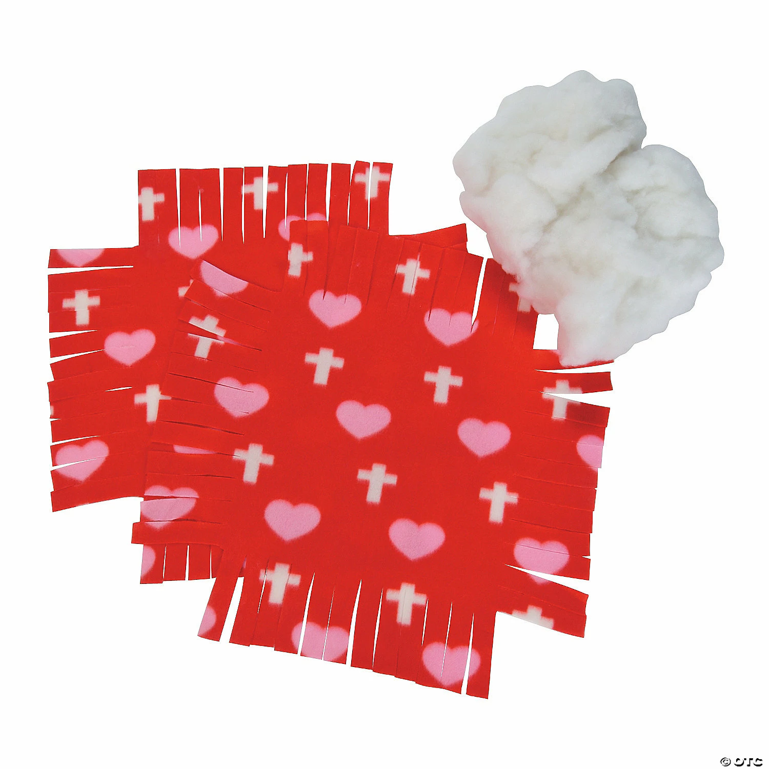 New π₯° Cross Print Tied Fleece Pillow Craft Kit - Makes 6 π 4 New π₯° Cross Print Tied Fleece Pillow Craft Kit - Makes 6 π - Image 2