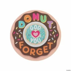 Budget ✨ Donut Forget God Loves You Eraser Valentine Exchanges with Card for 12 🛒