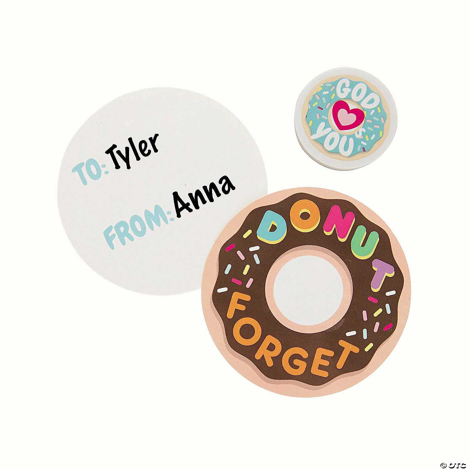 Budget β¨ Donut Forget God Loves You Eraser Valentine Exchanges with Card for 12 π 4 Budget β¨ Donut Forget God Loves You Eraser Valentine Exchanges with Card for 12 π - Image 2