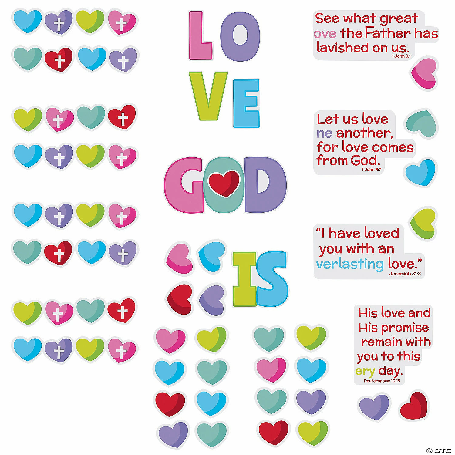 Wholesale π₯° God Is Love Bulletin Board Set - 13 Pc. βοΈ 4 Wholesale π₯° God Is Love Bulletin Board Set - 13 Pc. βοΈ - Image 2