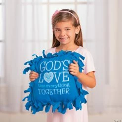 Top 10 🥰 God’s Love Tied Fleece Pillow Craft Kit - Makes 6 ❤️ -oriental trading shop god s love tied fleece pillow craft kit makes 613784444 a02