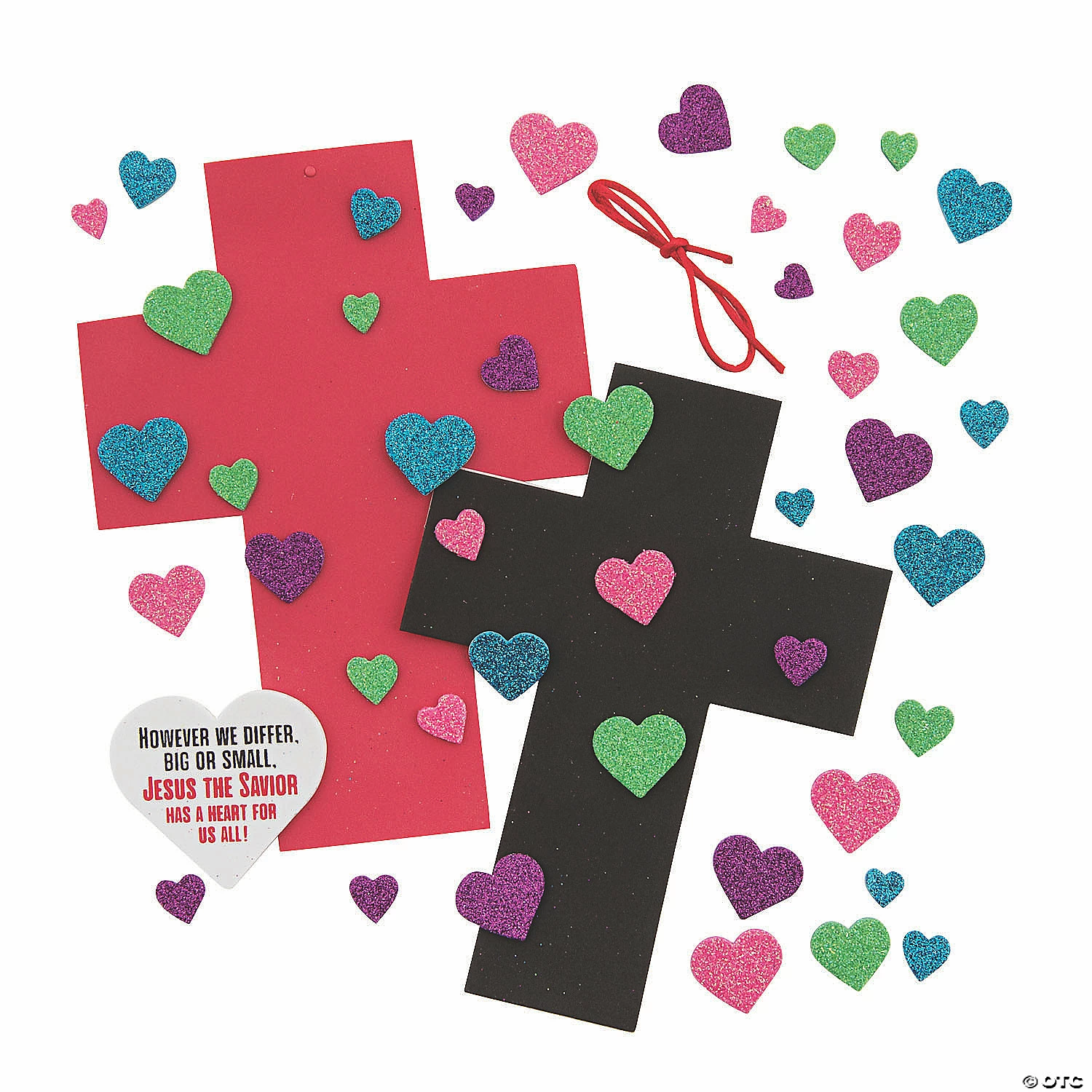 Cheap 🔥 Heart of Jesus Cross Craft Kit - Makes 12 ✨ 4 Cheap 🔥 Heart of Jesus Cross Craft Kit - Makes 12 ✨ - Image 2