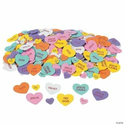 Brand new 😍 Inspirational Conversation Self-Adhesive Foam Heart Stickers - 500 Pc. 🎉