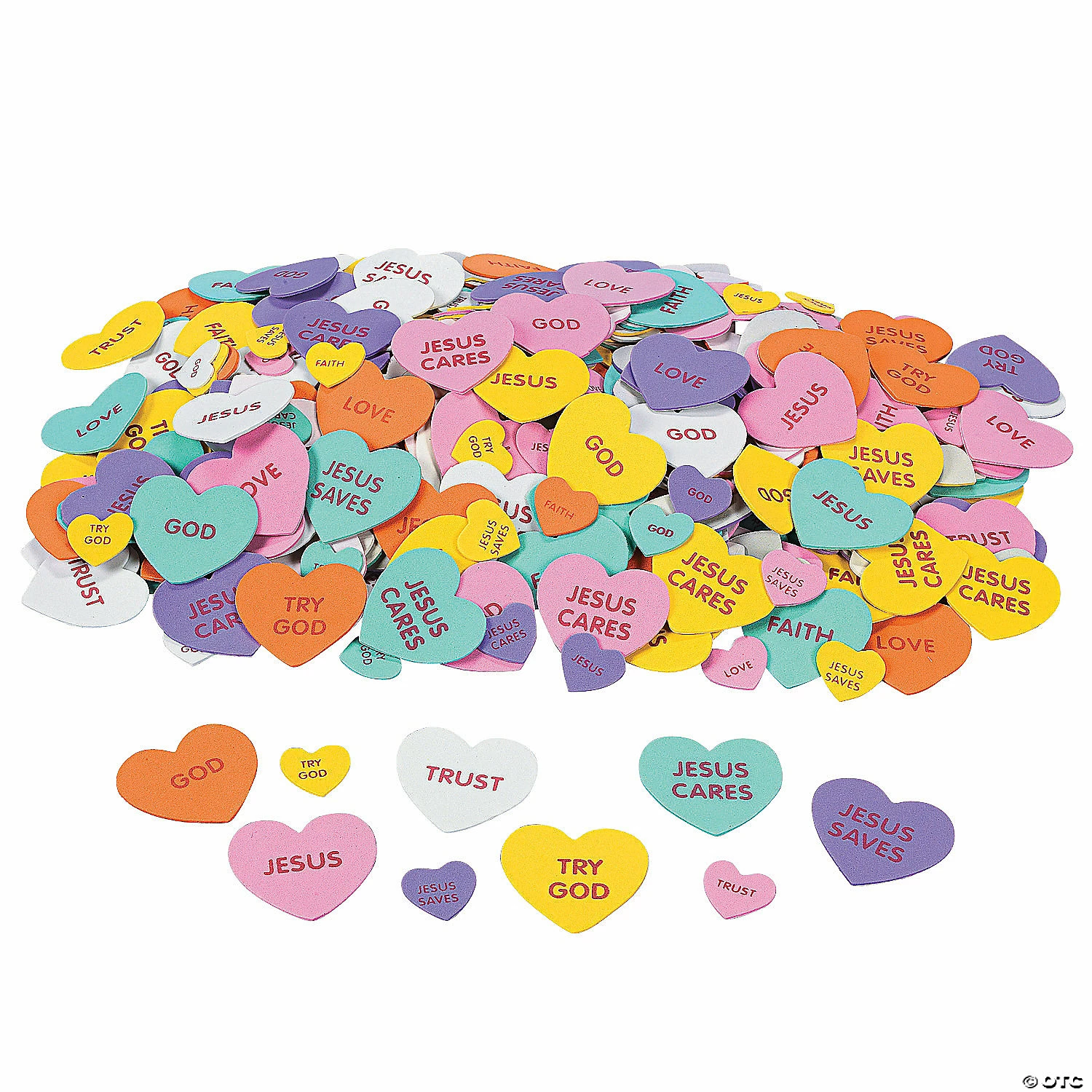 Brand new π Inspirational Conversation Self-Adhesive Foam Heart Stickers - 500 Pc. π 3 Brand new π Inspirational Conversation Self-Adhesive Foam Heart Stickers - 500 Pc. π