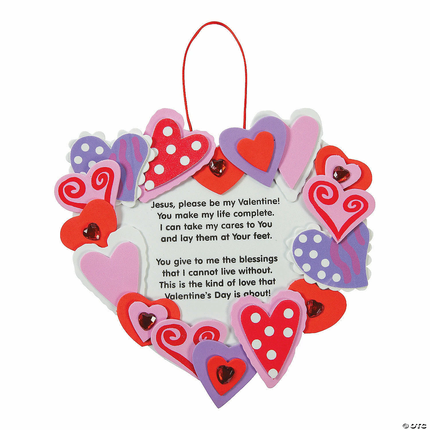 Coupon π Inspirational Valentine Wreath Craft Kit- Makes 12 π 3 Coupon π Inspirational Valentine Wreath Craft Kit- Makes 12 π
