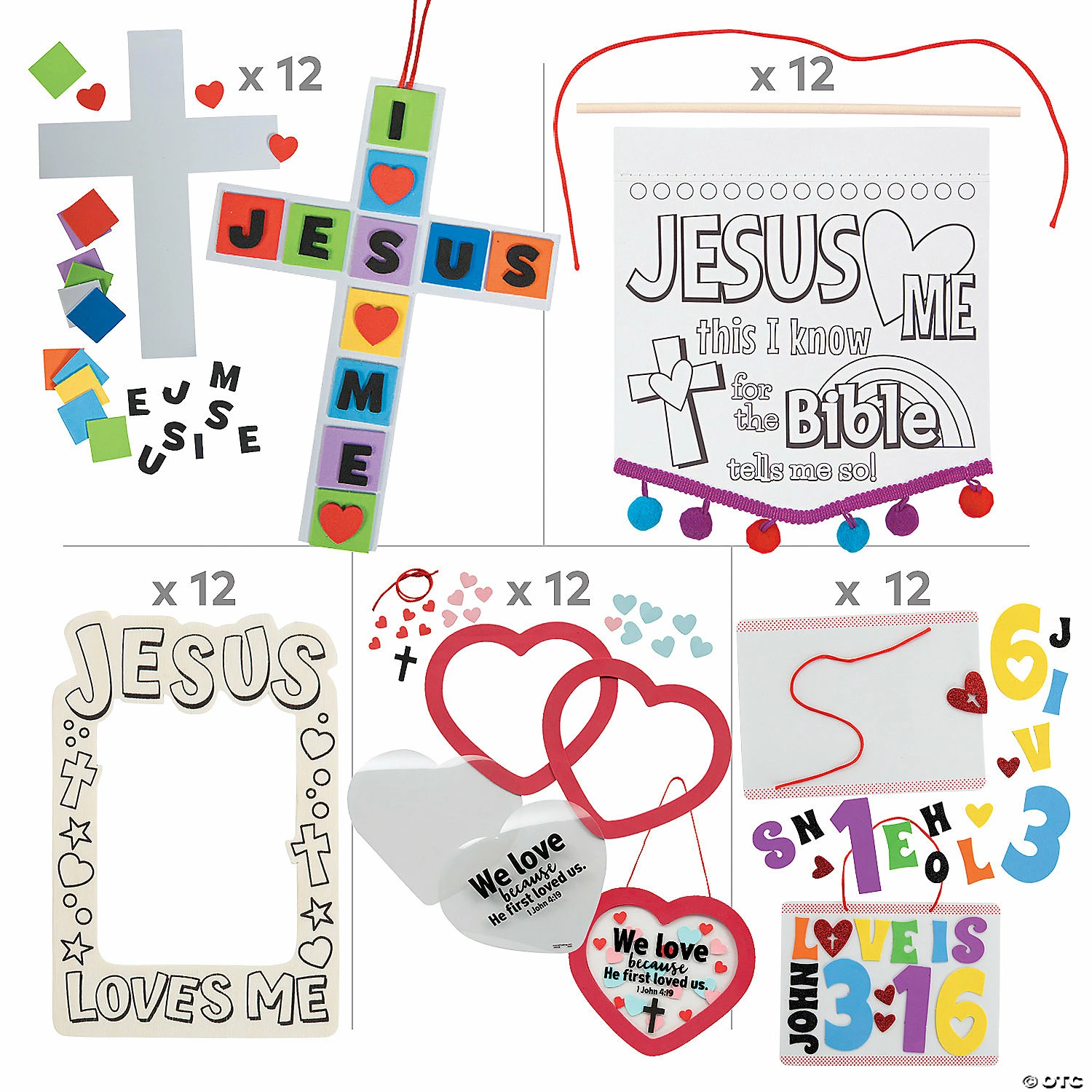 Buy π₯° Jesus Loves Me Craft Kit Assortment - Makes 60 𧨠4 Buy π₯° Jesus Loves Me Craft Kit Assortment - Makes 60 𧨠- Image 2