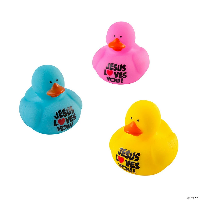 Discount 𧨠Jesus Loves Me Rubber Ducks - 12 Pc. π 3 Discount 𧨠Jesus Loves Me Rubber Ducks - 12 Pc. π
