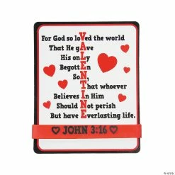 Deals 💯 John 3:16 Bracelet Valentine Exchanges with Card for 24 🤩