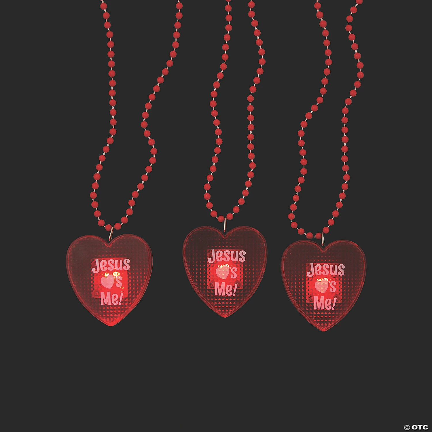 Best Sale ✨ Light-Up Jesus Loves Me Heart Beaded Necklaces - 12 Pc. 🥰 3 Best Sale ✨ Light-Up Jesus Loves Me Heart Beaded Necklaces - 12 Pc. 🥰