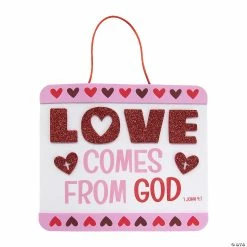 Cheapest 🎁 Love Comes From God Sign Craft Kit - Makes 12 🧨