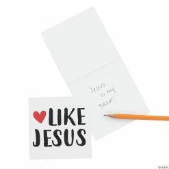 oriental trading shop 31 Wholesale 😀 Love Like Jesus Notepads - 24 Pc. 👏