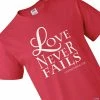 Best Pirce 🛒 Love Never Fails Adult’s T-Shirt 🔥 2 Best Pirce 🛒 Love Never Fails Adult’s T-Shirt 🔥 -oriental trading shop love never fails adult s t shirt13944425