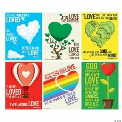 Outlet 🥰 Love of Jesus Poster Set - 6 Pc. 👍