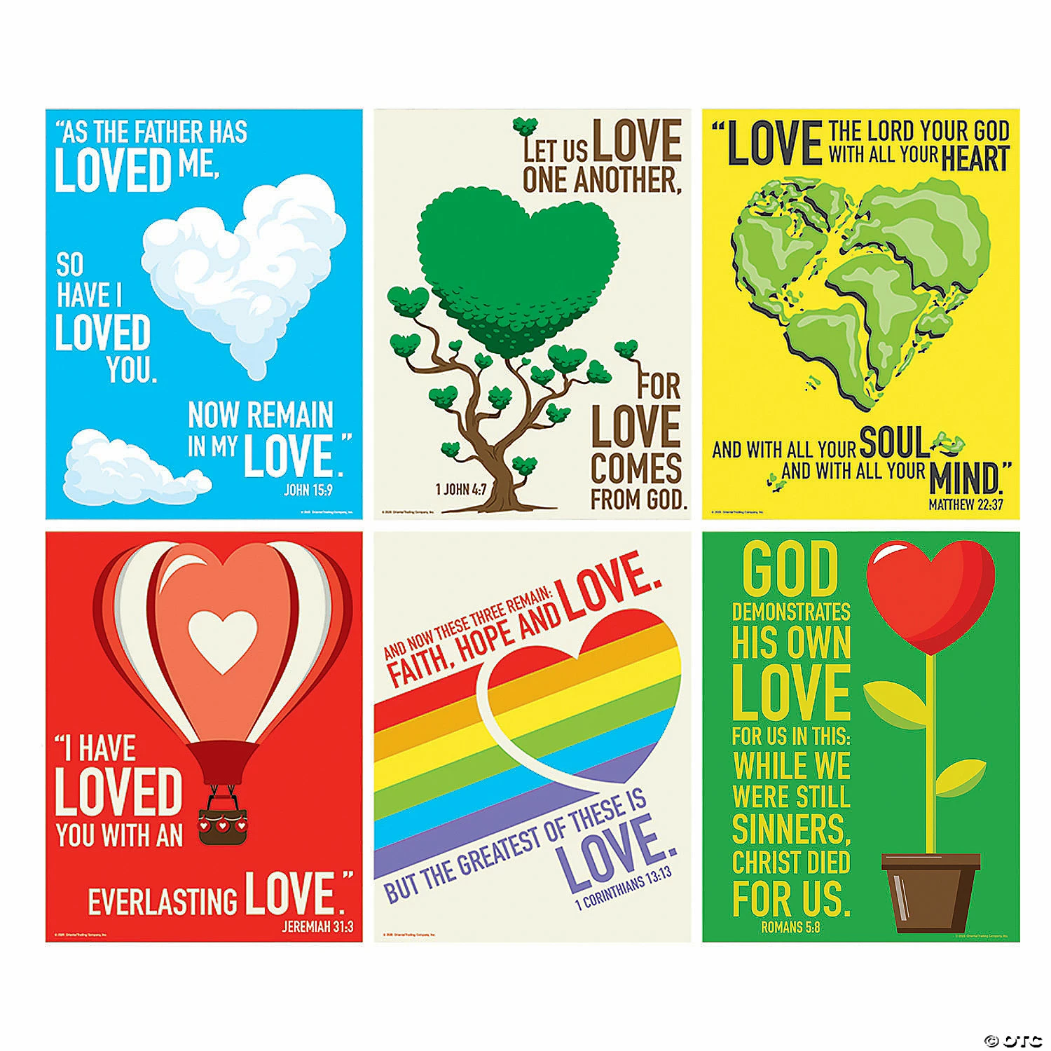 Outlet π₯° Love of Jesus Poster Set - 6 Pc. π 3 Outlet π₯° Love of Jesus Poster Set - 6 Pc. π