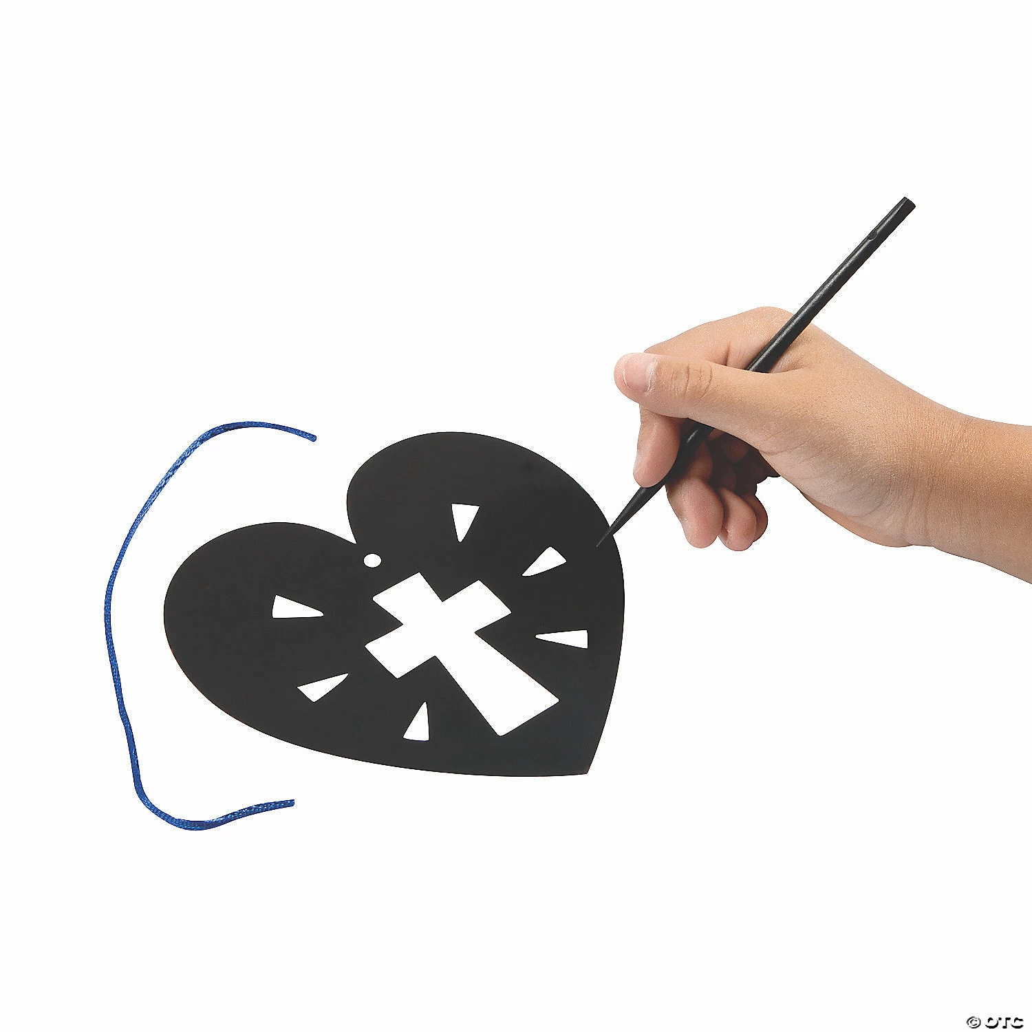 Promo ✨ Magic Color Scratch Religious Heart Ornaments - 24 Pc. 🥰 4 Promo ✨ Magic Color Scratch Religious Heart Ornaments - 24 Pc. 🥰 - Image 2