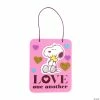Brand new ⭐ Peanuts® Love One Another Valentine Sign Craft Kit ✨ -oriental trading shop peanuts sup sup love one another valentine sign craft kit14097387
