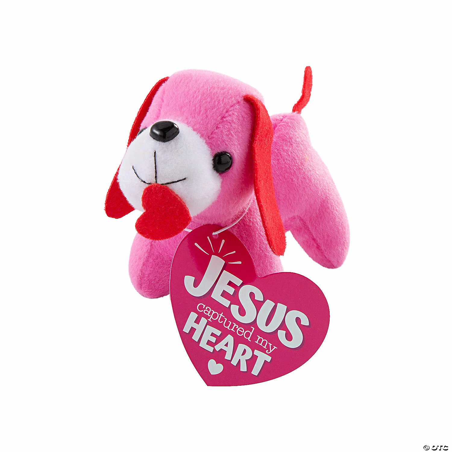 Budget 😉 Religious Heart Stuffed 🦮 Dog Valentine Exchanges with Card for 12 ✔️ 3 Budget 😉 Religious Heart Stuffed 🦮 Dog Valentine Exchanges with Card for 12 ✔️