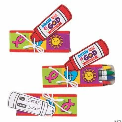 Cheapest ✨ Religious Valentine Crayons with Valentine's Day Card for 24 🤩