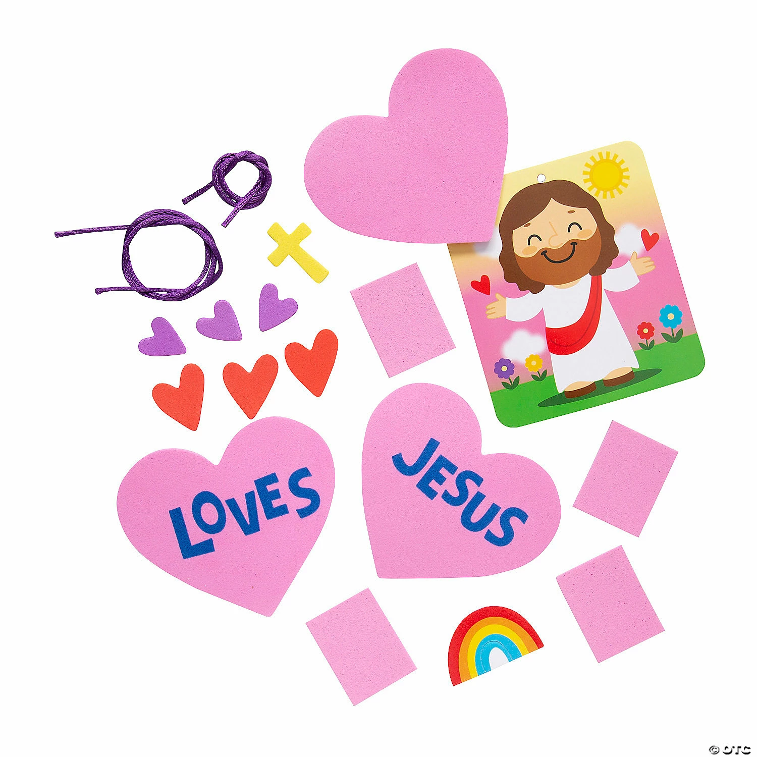 Flash Sale β¨ Religious Valentine Jesus Loves Me Mobile Craft Kit - Makes 12 π― 4 Flash Sale β¨ Religious Valentine Jesus Loves Me Mobile Craft Kit - Makes 12 π― - Image 2