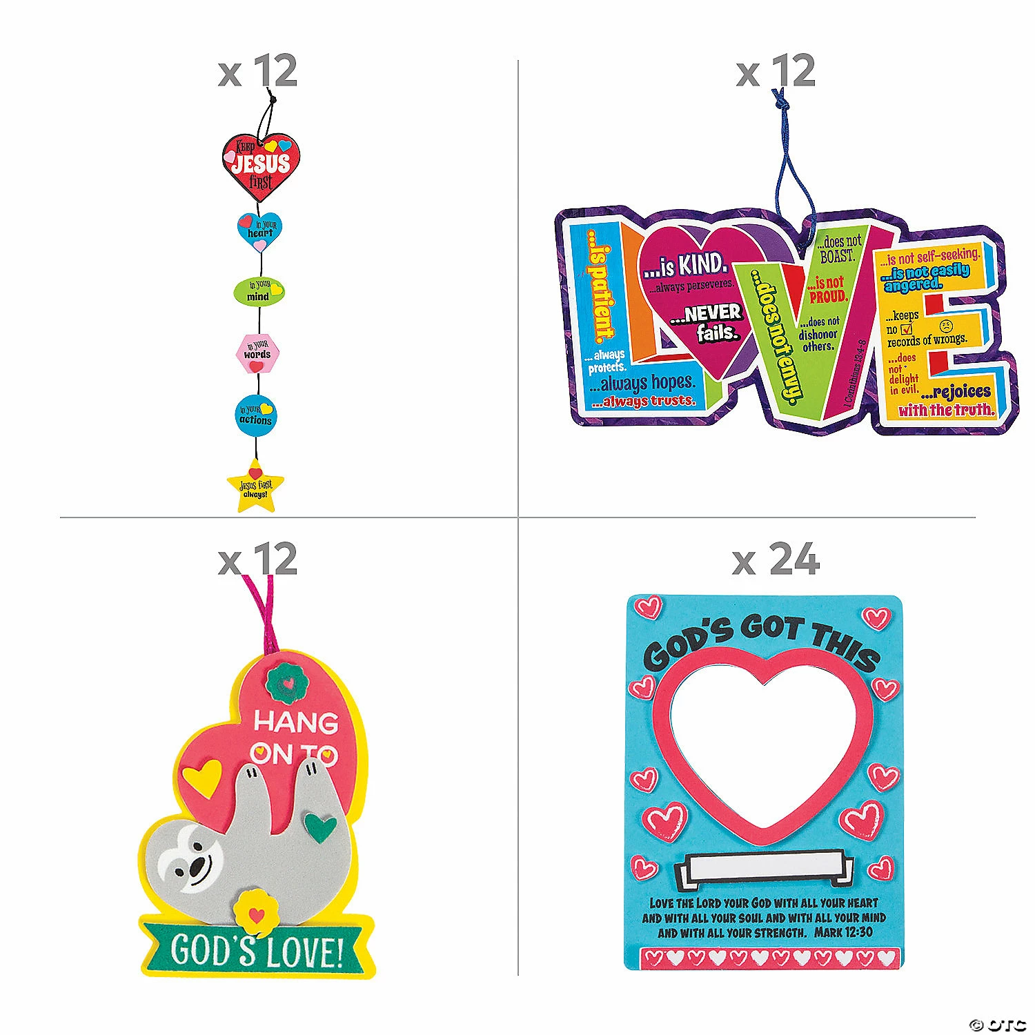 Brand new 🔔 Religious Valentine’s Day Bulk Craft Assortment - Makes 96 😀 4 Brand new 🔔 Religious Valentine’s Day Bulk Craft Assortment - Makes 96 😀 - Image 2