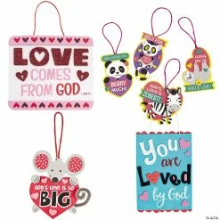 Cheap 🥰 Religious Valentine’s Day Craft Kit Assortment - Makes 48 👏