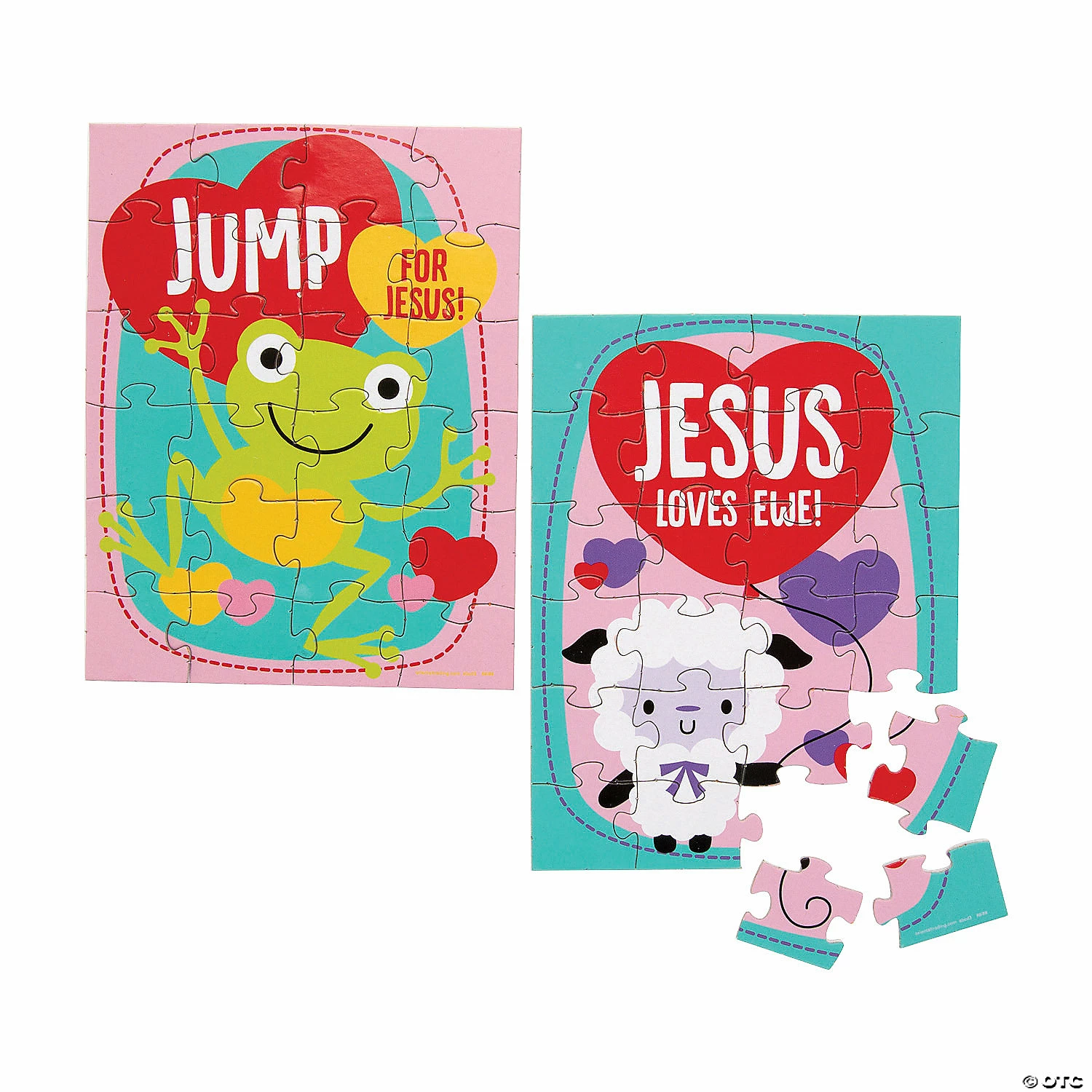 Wholesale π Religious Valentine's Day Exchange Puzzles - Set of 12 π 4 Wholesale π Religious Valentine's Day Exchange Puzzles - Set of 12 π - Image 2