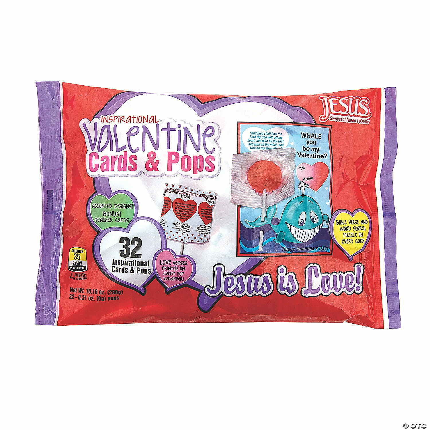 Outlet 😉 Scripture 🍬 Candy™ Lollipop Valentine Exchanges with Card for 32 🔔 4 Outlet 😉 Scripture 🍬 Candy™ Lollipop Valentine Exchanges with Card for 32 🔔 - Image 2