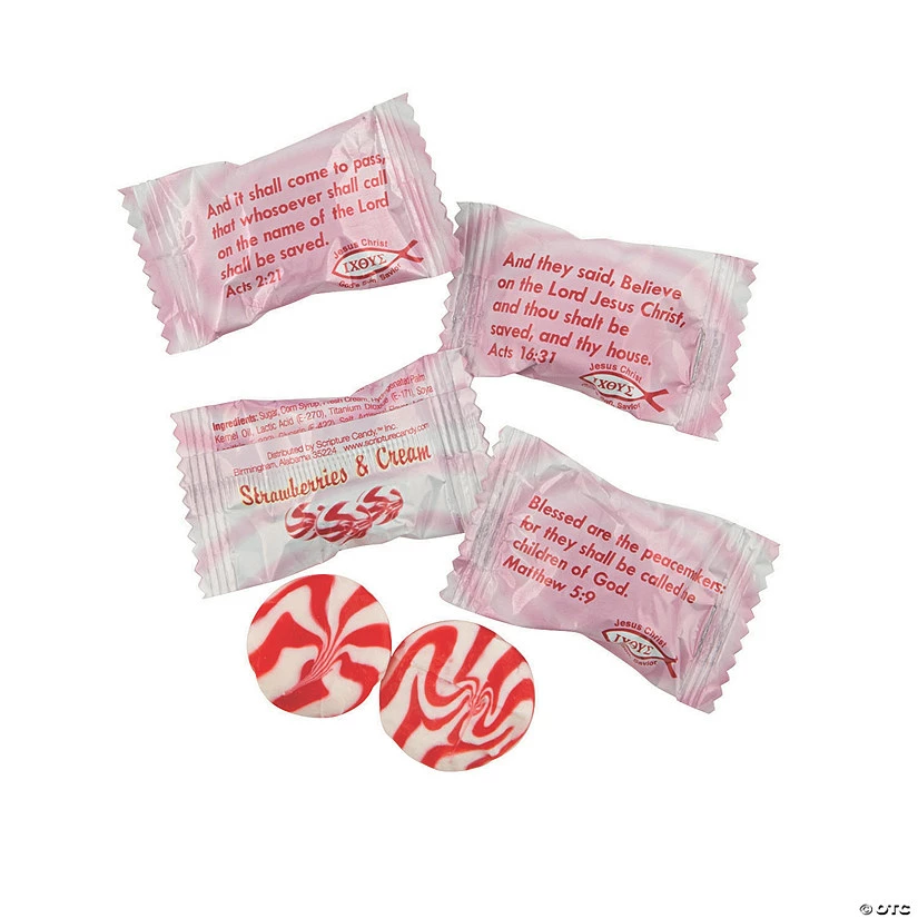 Deals π Scripture π¬ Candyβ’ Strawberries & Cream Hard Candies - 80 Pc. π 3 Deals π Scripture π¬ Candyβ’ Strawberries & Cream Hard Candies - 80 Pc. π