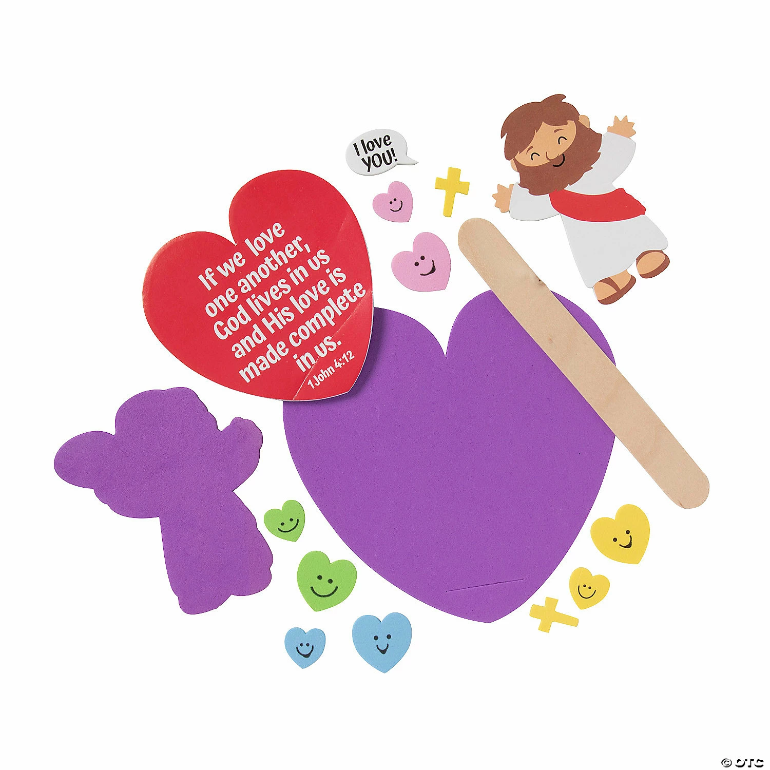 Cheap 👍 Valentine’s Day Jesus Pop-Up Craft Kit - Makes 12 ❤️ 4 Cheap 👍 Valentine’s Day Jesus Pop-Up Craft Kit - Makes 12 ❤️ - Image 2