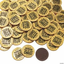 Cheap 🌟 Winning in Christ Gold Chocolate Coins - 76 Pc. 🎉
